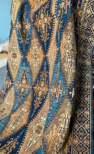 Auth: 19th C Antique Caucasian Rug Rare Zeichour Kuba Fine Wool Beauty 4x6 NR 2