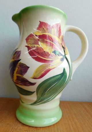Vintage Royal Doulton Pottery Hand Glazed Lygon Style Jug D5416 Flower Pattern