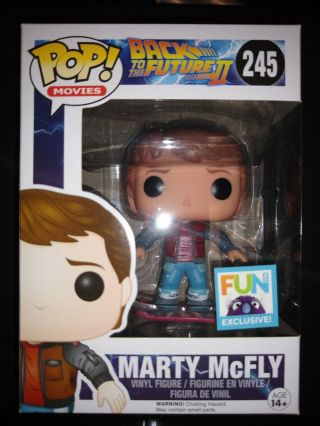 Funko Pop Marty Mcfly Hoverboard 245 Back To The Future 2 Figure Bttf Vaulted