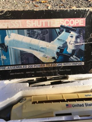 Rare Vintage Jason Ss1 Shuttle Scope Telescope Box (tripod With Lenses)