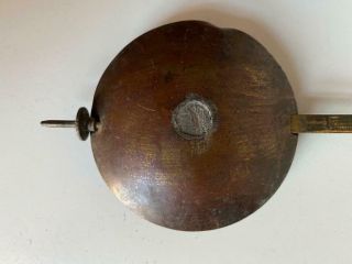 Antique Longcase Grandfather Clock Brass Faced Pendulum 13 