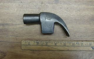 Atha 1lb.  6.  2oz.  Curved Claw Hammer Head,  4 - 5/8 ",  1 - 1/8 " Face,  Exc 100 Yr Old Steel
