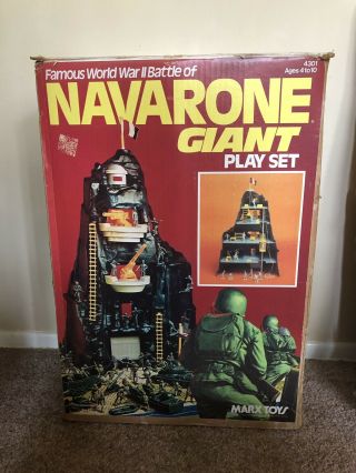 Vintage Marx Navarone Giant Playset 1977 4301 W/ Box More