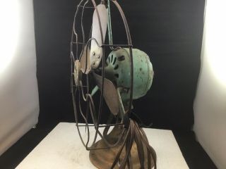 GE General Electric 12” Fan Antique Old VTG Cast Iron USA Desk Top 2