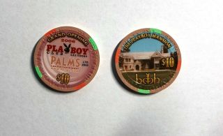 $10 Las Vegas Palms Playboy Mansion Grand Opening Casino Chip