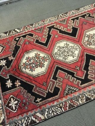 Spectacular Rare Tribal vintage Authentic Area Rug 5 ' x 7 ' knotted A, 3