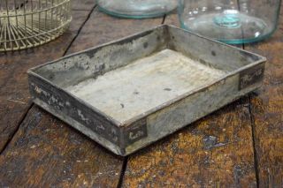 Vintage Industrial Metal Boxes Office Paper Tray House Plant Planters 2