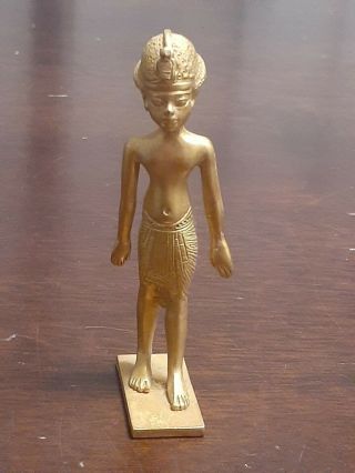 Vtg 1976 Mma Metropolitan Museum Of Art Souvenir Statue Egyptian Boy King Tut