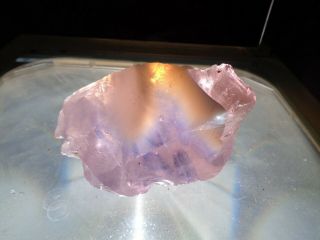 Andara Crystal Glass Bright Pink Swirl " Hgw " 400 Grams G29 Monatomic Crystals