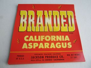 Of 50 Old Vintage - Branded - Asparagus Labels - El Centro Ca.