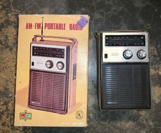 Nos Vintage Kmart S.  S Kresge Company Transistor Radio Model 31 - 42 Am/fm