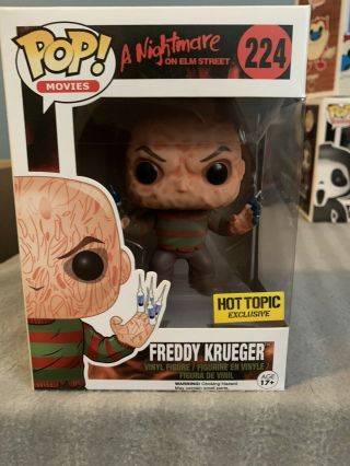 Funko Pop Movies Freddy Krueger A Nightmare On Elm Street Hot Topic Exclusive