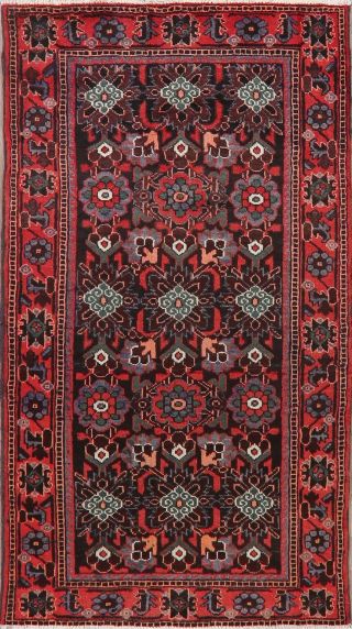 All - Over One - Of - A - Kind Hamadan Area Rug Wool Hand - Knotted Geometric Carpet 4 