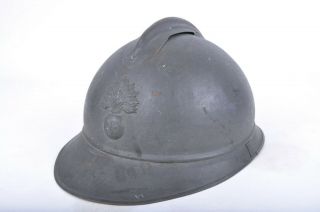 Complete French Helmet Adrian Infantry 15 With Liner Founded Vauquois