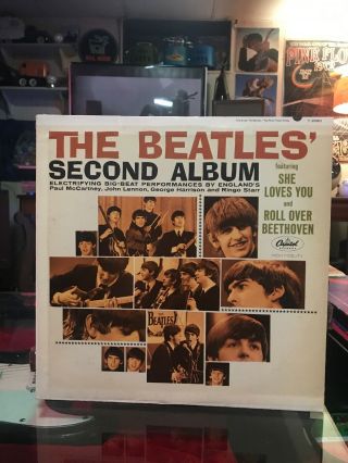 The Beatles Second Album Lp Vintage Pressing Capitol T 2080 Mono Near