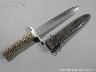 English Bowie Knife By J Nowill And Sons Sheffield