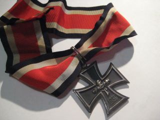 Knight Cross 800 Silver Ww Ii Highest Navy Award,  Ribbon 1939 One Piece Silver