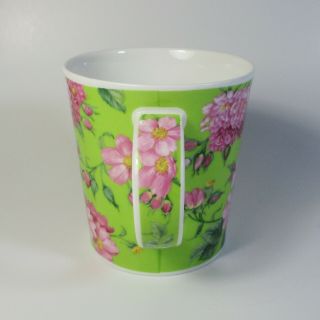 Dunoon ROSA by Michele Aubourg Bone China Mug England Pink Green Flowers Roses 3