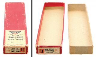 Orig.  Box For Millers Falls No.  8 Plane Cutting Irons - Perfect - Mjdtoolparts