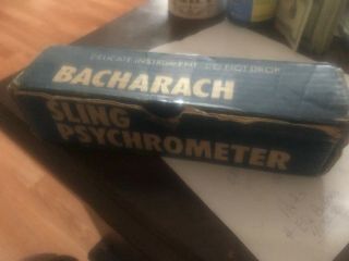 Vintage Bacharach Sling Psychrometer12 - 2006 - 2021 - 2030 W/ Directions
