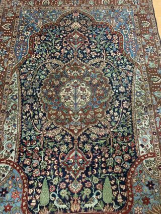 Old Hand Made Tabriz Carpet Size 198cm X 141cm