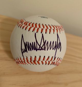 President Donald J.  Trump Signed Baseball Autographed Signature Maga