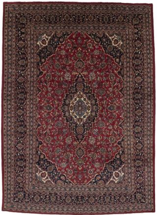 Vintage Hand Knotted Classic Design 8x11 Red Oriental Wool Rug Home Décor Carpet