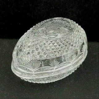 Vintage Avon Fostoria Crystal Egg Shaped Lidded Gift Box - 1977 Mother 