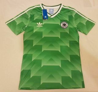 1990 West Germany Away Retro Football Soccer Shirt Jersey Vintage Classic Uk