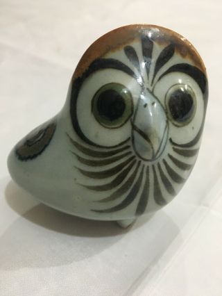 Mexican Folk Art Vintage Tonala Owl Figure El Palomar Ken Edwards Bird Vtg Mcm