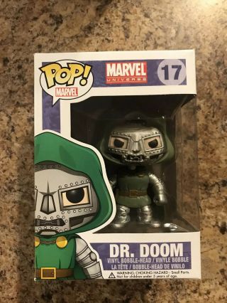 Doctor Doom Funko Pop,  Marvel,  17 (rare,  Retired,  Vaulted)
