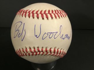 Bob Woodward Watergate Signed Baseball Onl Authentic Autograph Psa Dna