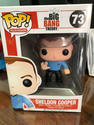 Sdcc 2013 Funko Pop Tv The Big Bang Theory Sheldon Cooper Star Trek 73 Lim 1008