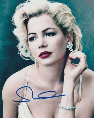 Michelle Williams As Marilyn Monroe Signed Autographed 8 X10 Photo,