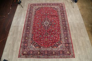 Traditional 7 x 12 Wool Handmade Floral Oriental Area Rug Carpet RED 2