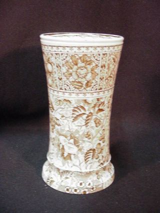 J.  F.  Wileman Foley Potteries Staffordshire French Vase Brown