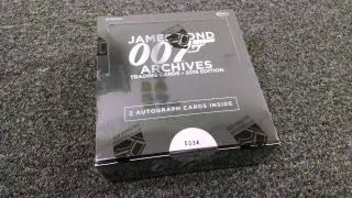 James Bond Archives 2015 Edition - Factory Box W/ 2 Autographs