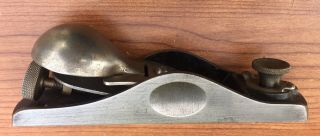 Craftsman No.  3732 Low Angle Knuckle Joint Block Plane Wavy Oval Logo 1930 
