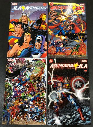 Jla Avengers 1 2 3 4 : Dc Marvel 2003 : Kurt Busiek,  George Perez : 1 - 4