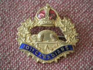 Ww1 Cef 10th Canadians Infantry Battalion Sweetheart Brooch Badge