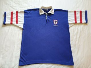 Vintage France National Team Rugby Union Jersey (xl Xxl?)