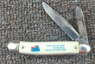 Vintage Jacques Hybrids Seeds Dealer Pocket Knife.  Prescott,  Wisconsin