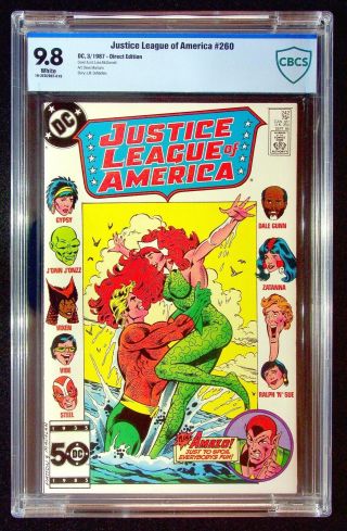 Justice League Of America 260 Cbcs 9.  8 Mcdonnell Montano Gypsy Aquaman Amazo