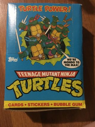 1989 Topps Teenage Mutant Ninja Turtles Tmnt Trading Cards Boxes 48 Pack