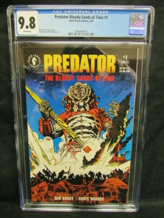 Predator Bloody Sands Of Time 1 (1992) Dark Horse Comics Cgc 9.  8 K586