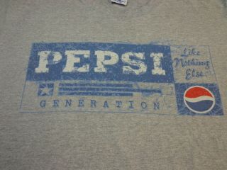 Vintage Pepsi T - Shirt Large Xl Generation Like Nothing Else Distressed Usa Z8