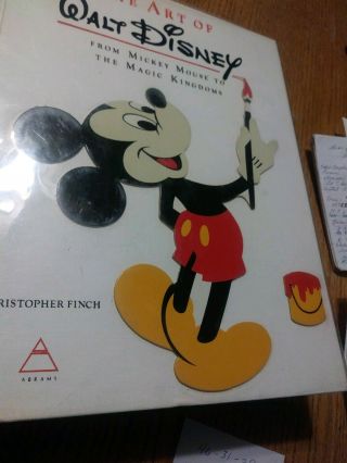 Vintage The Art Of Walt Disney 1973 Christopher Finch Rare Book Mickey Mouse