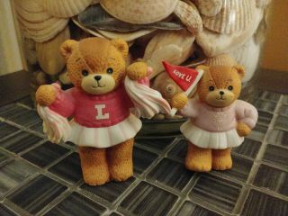 2 Pc.  Lucy & Me Cheerleaders: 1983 1986 Lucy Rigg Enesco