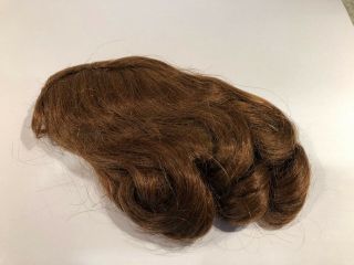 Vintage 100 Human Hair Doll Wig Brown Size 9 Lovely For Your Doll