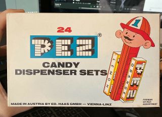 Vintage Pez Outer Cover of 1970s Counter Box Mickey Elephant Fireman Duck 2